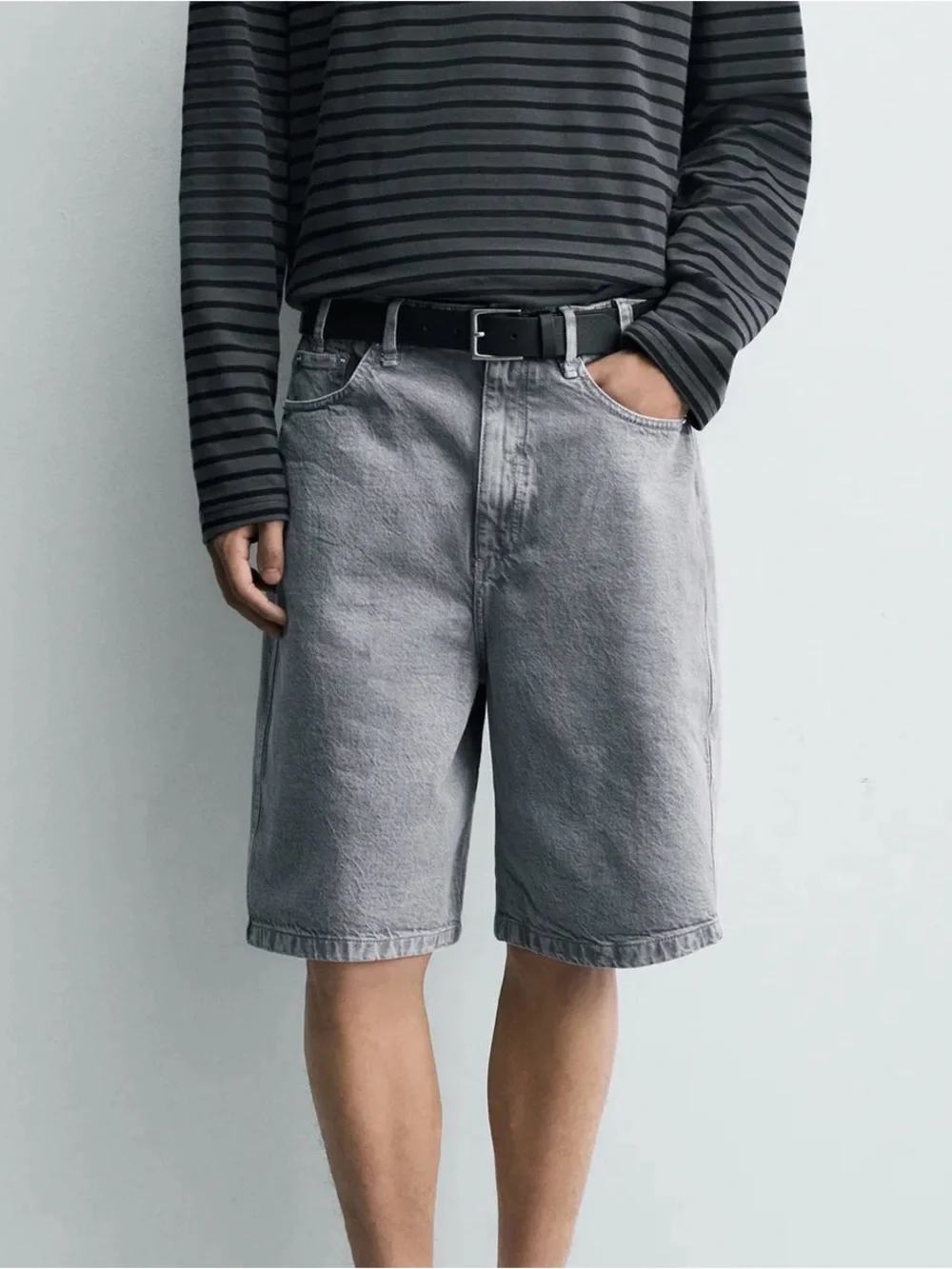 Zara men baggy shorts